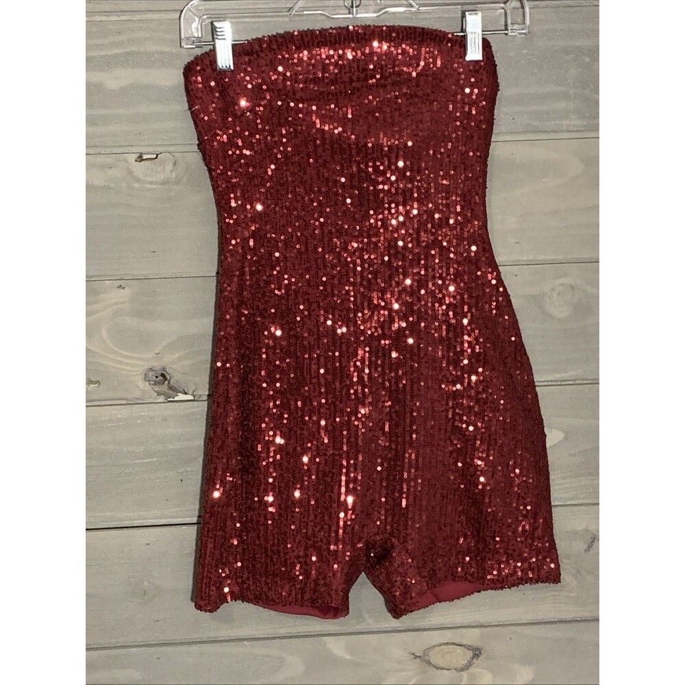 NWT Conail Sequined Short Romper Womens S Prom Formal Cruise Party Shorts